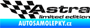 Samolepka Astra limited edition levá 3D karbon černý