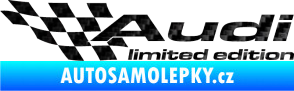 Samolepka Audi limited edition levá 3D karbon černý