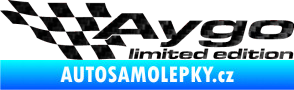 Samolepka Aygo limited edition levá 3D karbon černý