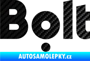 Samolepka Bolt - taxi 3D karbon černý