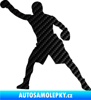 Samolepka Boxer 002 levá 3D karbon černý