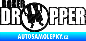 Samolepka Boxer dropper 3D karbon černý