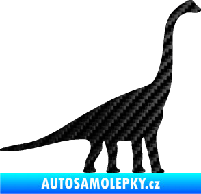 Samolepka Brachiosaurus 001 pravá 3D karbon černý