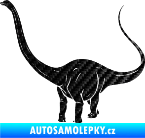 Samolepka Brachiosaurus 002 levá 3D karbon černý