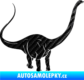 Samolepka Brachiosaurus 002 pravá 3D karbon černý