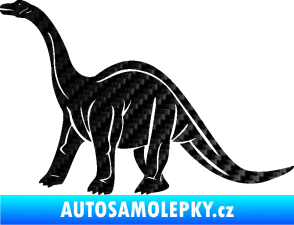 Samolepka Brachiosaurus 003 levá 3D karbon černý