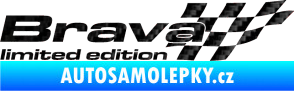 Samolepka Brava limited edition pravá 3D karbon černý