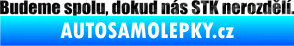 Samolepka Budeme spolu, dokud nás STK nerozdělí 3D karbon černý