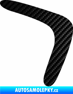 Samolepka Bumerang 001 pravá 3D karbon černý