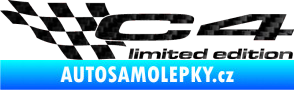 Samolepka C4 limited edition levá 3D karbon černý
