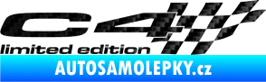 Samolepka C4 limited edition pravá 3D karbon černý