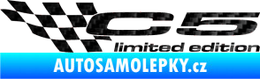 Samolepka C5 limited edition levá 3D karbon černý