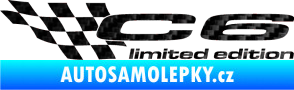 Samolepka C6 limited edition levá 3D karbon černý