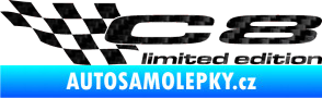 Samolepka C8 limited edition levá 3D karbon černý