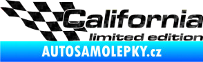 Samolepka California limited edition levá 3D karbon černý