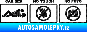 Samolepka Car sex no touch, no foto 3D karbon černý