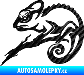 Samolepka Chameleon 001 levá 3D karbon černý