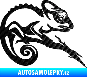 Samolepka Chameleon 001 pravá 3D karbon černý