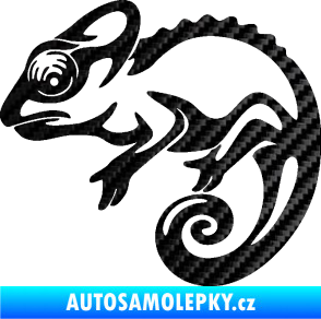Samolepka Chameleon 002 levá 3D karbon černý