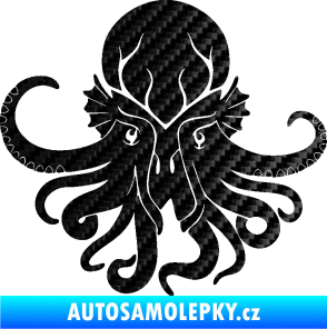 Samolepka Chobotnice 002 levá 3D karbon černý