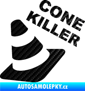 Samolepka Cone killer  3D karbon černý