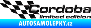Samolepka Cordoba limited edition levá 3D karbon černý