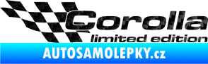 Samolepka Corolla limited edition levá 3D karbon černý