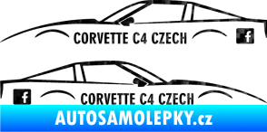 Samolepka Corvette C4 FB 3D karbon černý