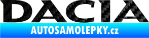 Samolepka Dacia 001 3D karbon černý