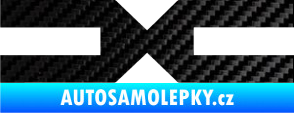 Samolepka Dacia 004 3D karbon černý