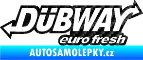 Samolepka Dübway 001 3D karbon černý