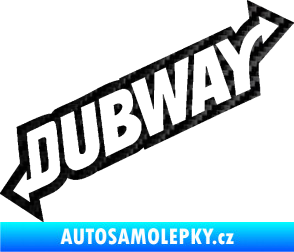 Samolepka Dübway 002 3D karbon černý