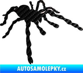 Samolepka Pavouk 013 - pravá 3D karbon černý