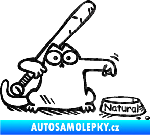 Samolepka Dolej natural pravá 3D karbon černý