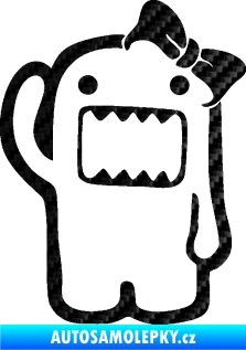 Samolepka Domo 011 pravá girl 3D karbon černý