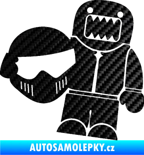 Samolepka Domo 014 levá Stig 3D karbon černý