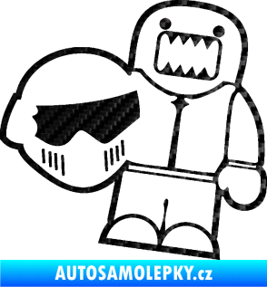 Samolepka Domo 015 pravá  Stig 3D karbon černý
