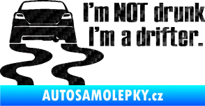 Samolepka Drifter 002 3D karbon černý