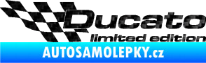 Samolepka Ducato limited edition levá 3D karbon černý