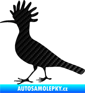 Samolepka Dudek 001 levá 3D karbon černý