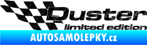 Samolepka Duster limited edition levá 3D karbon černý