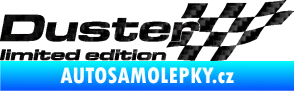 Samolepka Duster limited edition pravá 3D karbon černý