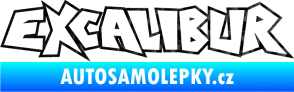 Samolepka Excalibur obrys 3D karbon černý