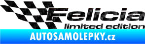 Samolepka Felicia limited edition levá 3D karbon černý