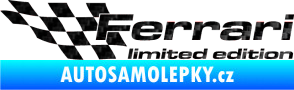 Samolepka Ferrari limited edition levá 3D karbon černý