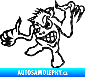 Samolepka Formelák levá 3D karbon černý