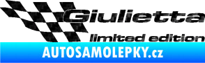 Samolepka Giulietta limited edition levá 3D karbon černý