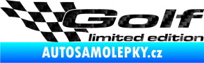 Samolepka Golf limited edition levá 3D karbon černý