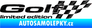 Samolepka Golf limited edition pravá 3D karbon černý