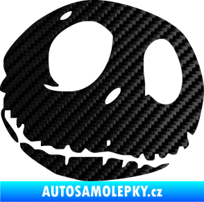 Samolepka Halloween 007 pravá 3D karbon černý